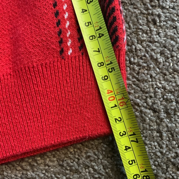 Charter club men’s red Plaid sweater size medium - Picture 5 of 6